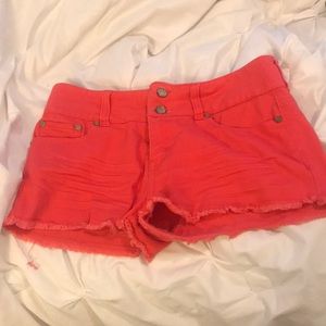Orange/corral shorts